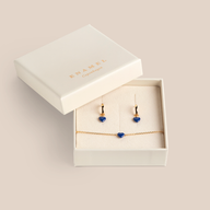 Amore Elegant Blue Gavesæt Guld