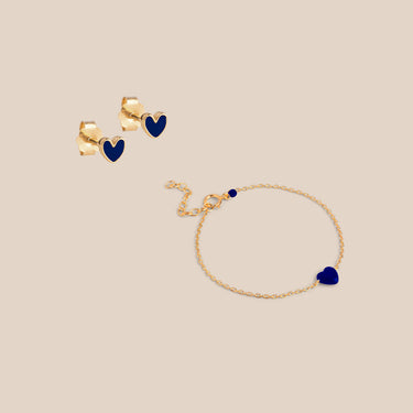 Amore Simple Blue Gavesæt Guld