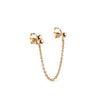 ENAMEL Copenhagen Earring, Nara Chain One Piece Earrings 925S/GP