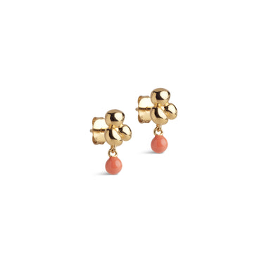 ENAMEL Copenhagen Earrings, Nara Ball Earrings Light Coral