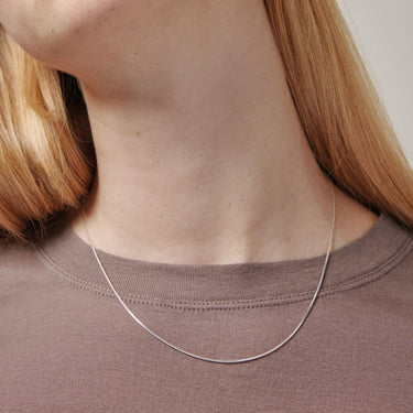 ENAMEL Copenhagen Halskæde, Box Chain 0,85 mm Necklaces 925S