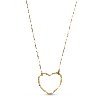 ENAMEL Copenhagen Halskæde, Organic Heart Chunky Necklaces Gold Plated