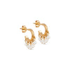 ENAMEL Copenhagen Hoops, Astrid Earrings Pearl