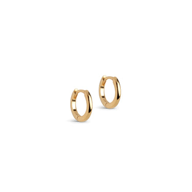 ENAMEL Copenhagen Hoops, Classic 8 mm Earrings 925S/GP