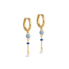 ENAMEL Copenhagen Hoops, Lola Bold Earrings Marine