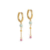 ENAMEL Copenhagen Hoops, Lola Bold Earrings Rainbow