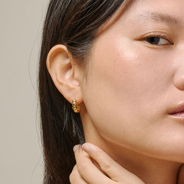 ENAMEL Copenhagen Hoops, Nara Earrings 925S/GP
