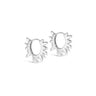 ENAMEL Copenhagen Hoops, Sunshine Leaves Earrings 925S