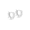 ENAMEL Copenhagen Hoops, Sunshine Leaves Earrings 925S