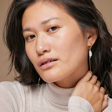 ENAMEL Copenhagen Øreringe, Adeline Earrings Pearl