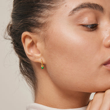 ENAMEL Copenhagen Øreringe, Belle Earrings Grass Green