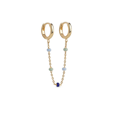 ENAMEL Copenhagen Øreringe, Lola Chain One Piece Earrings Earthtone