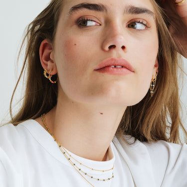 ENAMEL Copenhagen Øreringe, Lola Large Earrings Rainbow