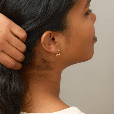 ENAMEL Copenhagen Øreringe, Organic Star Small Earrings Gold Plated