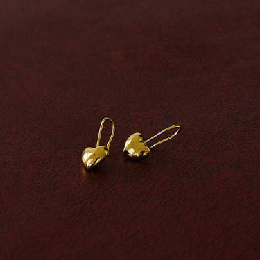 ENAMEL Copenhagen Øreringe, Poma Drop Heart Earrings 925S/GP