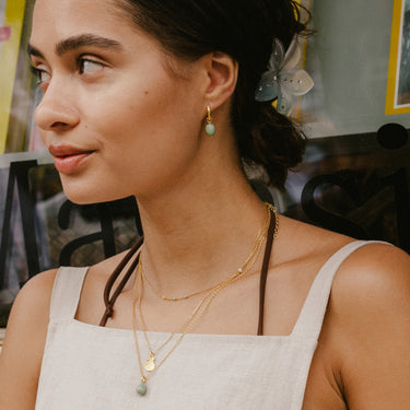 ENAMEL Copenhagen Øreringe, Significant Enamel Earrings Sage