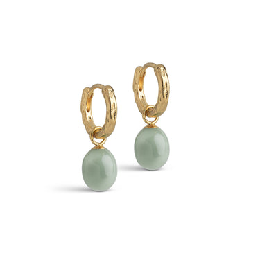 ENAMEL Copenhagen Øreringe, Significant Enamel Earrings Sage