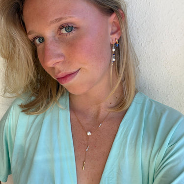 ENAMEL Copenhagen Øreringe, Sofia Earrings Marine