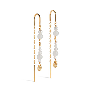 ENAMEL Copenhagen Øreringe, Sofia Earrings White and Pearls
