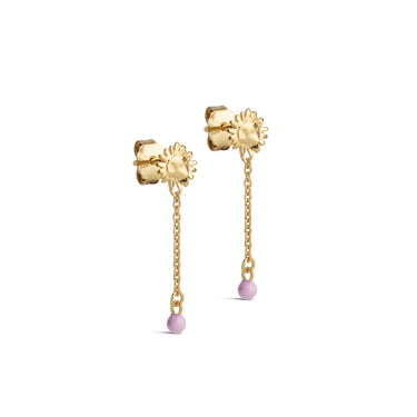 ENAMEL Copenhagen Øreringe, Sunshine Drop Earrings Pink