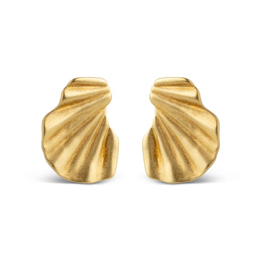 ENAMEL Copenhagen Øreringe, Wave Earrings Gold Plated