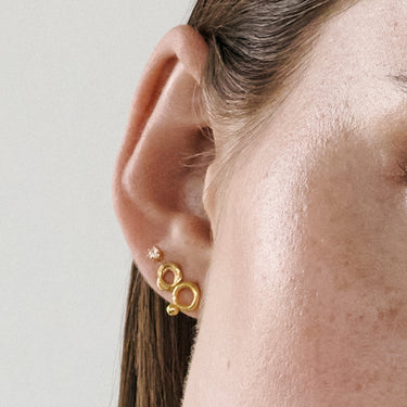 ENAMEL Copenhagen Ørestikker, Bellu Mini Earrings 925S/GP