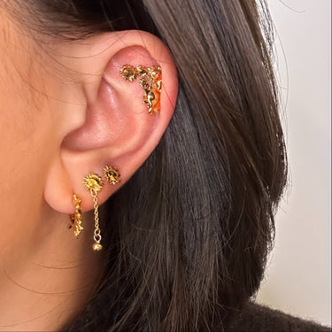 ENAMEL Copenhagen Ørestikker, Small Sunshine Earrings 925S/GP