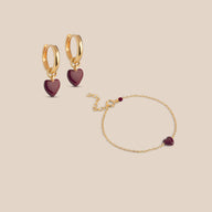 Amore Elegant Gavesæt Bordeaux Guld