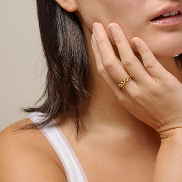 ENAMEL Copenhagen Ring, Nara Rings 925S/GP