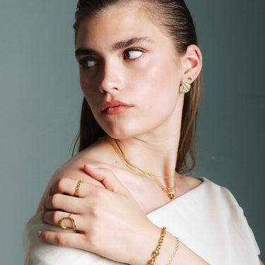 ENAMEL Copenhagen Ring, Organic Lovelink Rings Gold Plated