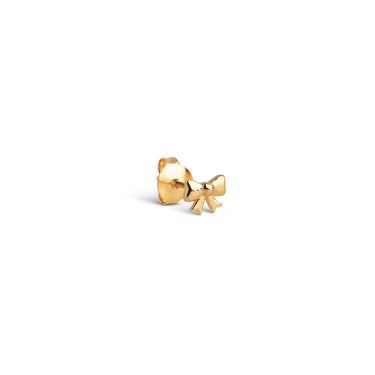 ENAMEL Copenhagen Stud, Baby Bow - Single Earrings 925S/GP