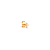 ENAMEL Copenhagen Stud, Protective Cross - Single Earrings 925S/GP