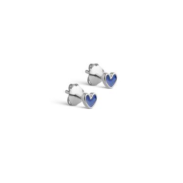 ENAMEL Copenhagen Studs, Amore Earrings Indigo