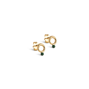 ENAMEL Copenhagen Ørestikker, Dotta Earrings Petrol Green
