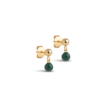 ENAMEL Copenhagen Ørestikker, Mina Earrings Petrol Green