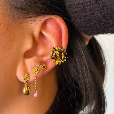 ENAMEL Copenhagen Studs, Poe Earrings 925S/GP