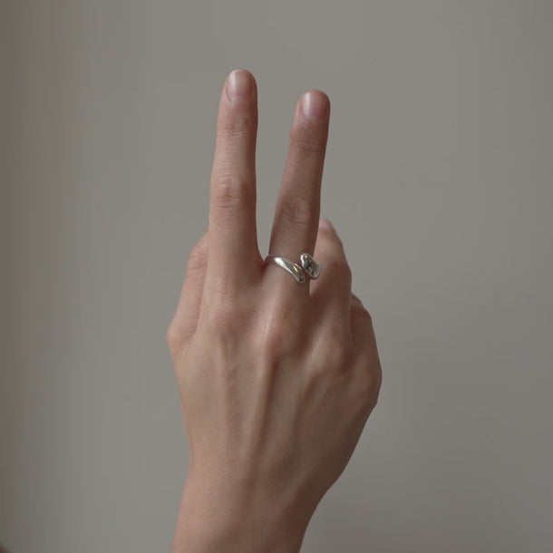 ENAMEL Copenhagen Ring, Neli Rings 925S