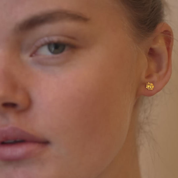 ENAMEL Copenhagen Ørestikker, Small Sunshine Earrings 925S/GP