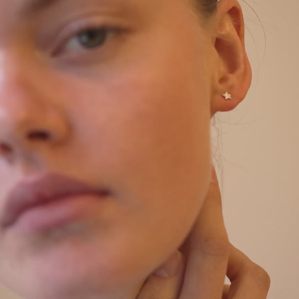 ENAMEL Copenhagen Studs, Star Energy Earrings 925S
