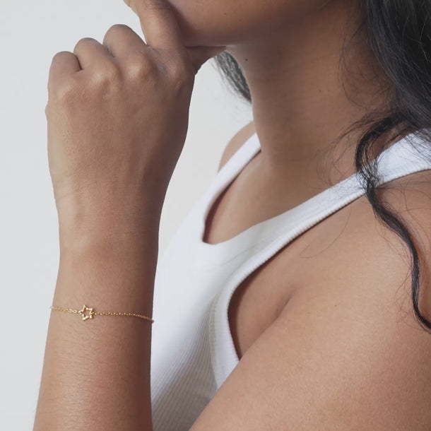 ENAMEL Copenhagen Armbånd, Organic Star Bracelets Gold Plated