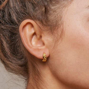 ENAMEL Copenhagen Hoops, Nela Earrings 925S/GP/M